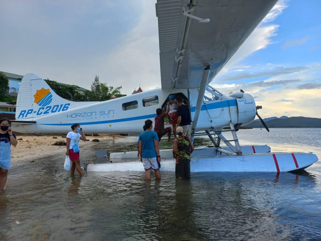 Seaplane medical evacuation in Culion