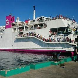 Crowed ferry