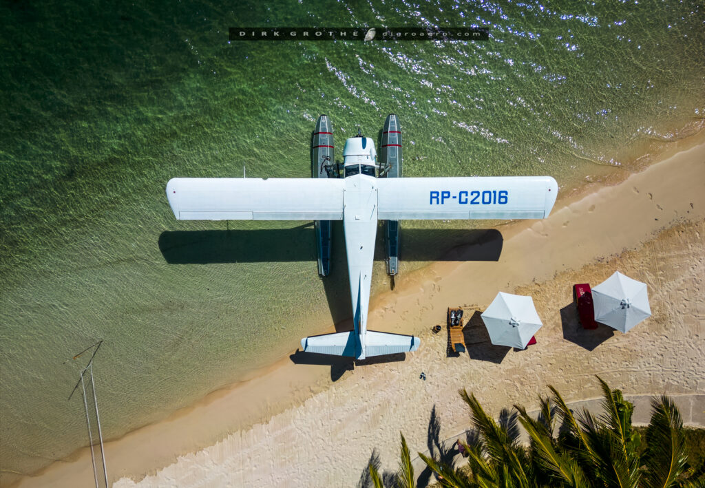 seaplane on the beach