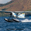 Seaplane taking off
